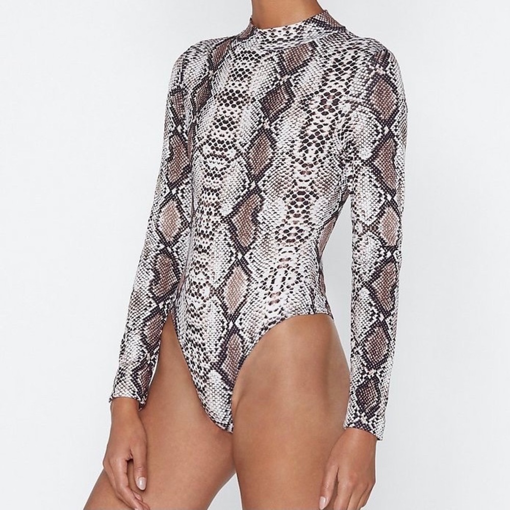 Nasty Gal Snake Print Bodysuit